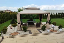 Revêtement de toit pour le pavillon Valencia 3x4 m crème Garden Point
