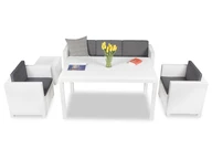 Meuble en technorotin blanc Colorado Apetito 5