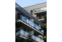 Auvent de terrasse Sierra Palram - Canopia 2,3 x 6,9 m alu gris