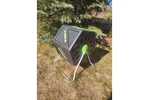 Point de jardin à composteur rotatif moderne de 105 l