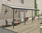 Abri de terrasse en aluminium Sierra Palram 2,3 x 6,9 m gris