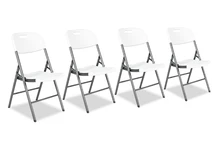 Chaises de réception pliables ensemble de 4 chaises