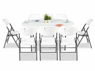 Ensemble de meubles de réception 160 cm 8 +1 Garden Point