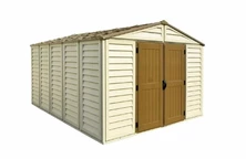 Grand abri de jardin en plastique Duramax WoodBridge Plus 10,5 x 13