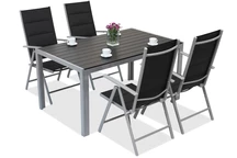 Salon de jardin en aluminium polywood Verona 4 places Garden Point