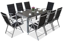 Salon de jardin en aluminium polywood Verona 8 places Garden Point