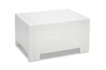 Table en polyrotin blanc Colorado Bica
