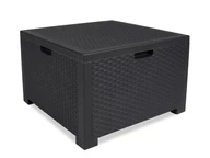 Table en technorotin Storage Anthracite avec coussins Bica