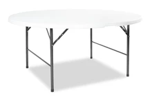 Table traiteur 160 cm ronde pliable Garden Point