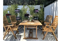 Salon de jardin en bois Birmanie/Bombay 8 Garden Point