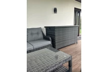 Boîte à coussins en polyrotin anthracite Garden Point Toledo 945l