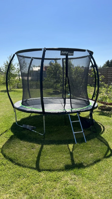 Trampoline de jardin haut de gamme avec maille interne 305cm Jump Hero 10FT