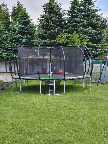Trampoline de jardin haut de gamme avec maille interne 488cm Jump Hero 16FT