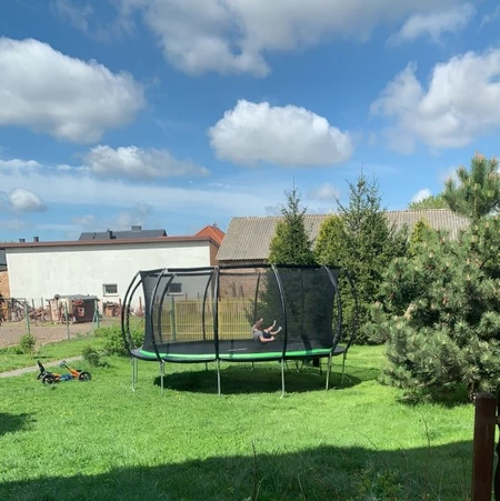 Trampoline de jardin haut de gamme avec maille interne 488cm Jump Hero 16FT