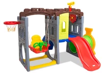 Aire de jeux en plastique pour enfants Château du chevalier de Baloo