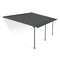 Auvent de terrasse Sierra Palram - Canopia 3 x 5,46 alu marron/ gris