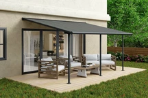 Auvent de terrasse en aluminium Sierra Palram - Canopia 3 x 4,25 m antracyt Heat Block anthracite