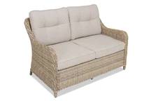 Canapé Toledo en techno rotin 2 places beige Garden Point