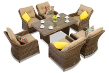 Ensemble de meubles de jardin Toledo Premium marron Garden Point
