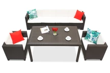 Ensemble rotin techno anthracite Colorado Fiesta Max 6 Bica