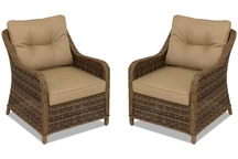 Fauteuil Toledo Garden Point 2 pièces marron