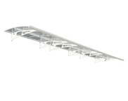 Marquise de porte bordelaise moderne 6,7 m Palram