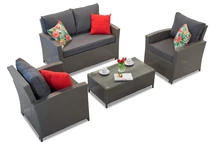 Meubles en résine tressée Parma Coffee 4 anthracite Garden Point