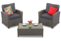 Meubles en résine tressée Parma Terrace anthracite Garden Point