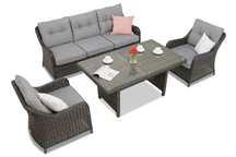 Meubles en résine tressée Toledo Apetito 5 anthracite Garden Point