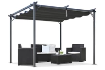 Pergola de terrasse anthracite La Palma 3x3 Garden Point