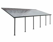 Pergola en polycarbonate Feria Palram 3 x 8,5 m gris