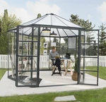 Serre hexagonale en polycarbonate Oasis 3,6m Palram