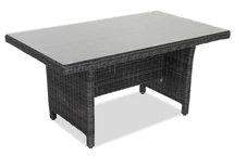 Table Toledo  en techno rotin anthracite Garden Point 