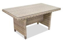 Table Toledo en techno rotin beige Garden Point