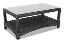 Table basse Toledo Garden Point en techno rotin anthracite