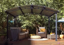 Tonnelles de jardin - Tonnelle en polycarbonate Tuscan Palram 4,3 mx 3,6 m