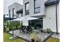 Parasol de jardin gris Siena 3x3m Garden Point