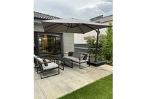 Parasol de jardin Siena 3x3m Garden Point gris