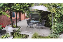 Parasol de jardin Neapol Garden Point gris ∅3m