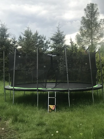 Trampoline de jardin avec maille interne 488cm Jump Hero 16FT