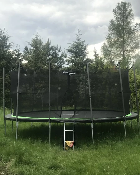 Trampoline de jardin avec maille interne 488cm Jump Hero 16FT