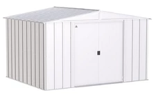 Abri à outils classique en métal 3,13 x 2,42 m Arrow gris clair