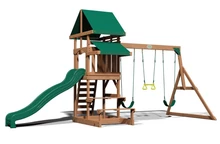 Aire de jeu en bois avec tourelle Belmont