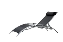Bain de soleil Porto Rico Garden Point en aluminium noir