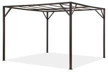 Cadre marron Garden Point pour pergola terrasse métal Santorini 3 x 3m