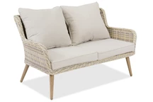 Canapé Bilbao en techno rotin pour terrasse 2 places sable Garden Point