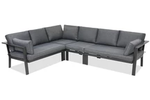 Canapé d’angle Sydney en aluminium Garden Point anthracite