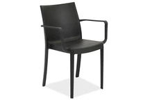 Chaise de jardin Victoria avec accoudoirs Bica anthracite