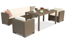 Ensemble rotin techno Colorado Apetito Max 6 cappuccino Bica