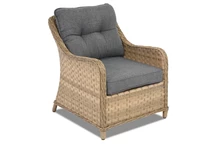 Fauteuil Toledo de techno rotin Garden Point avec 2 cappuccinos